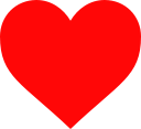 European traditional heart symbol.