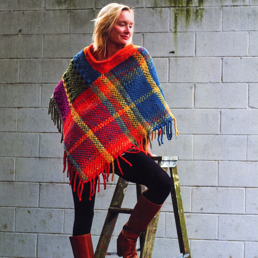 Imperial Plaid Poncho